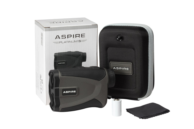 Aspire Golf Platinum Laser Rangefinder with Slope - Capture Distance To Tee Accurately
