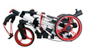 QWIK FOLD SWIVEL 3-WHEEL GOLF PUSH CART W/ UMBRELLA HOLDER (AVAILABLE IN FOUR COLORS)