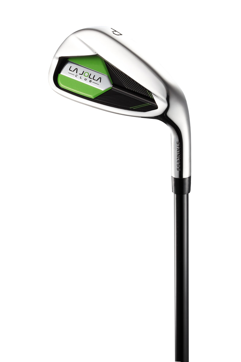 La Jolla Club Junior Golf Set – Lightweight Alloy Driver, Stainless Steel Irons & Zinc Putter | Includes Dual-Strap Stand Bag