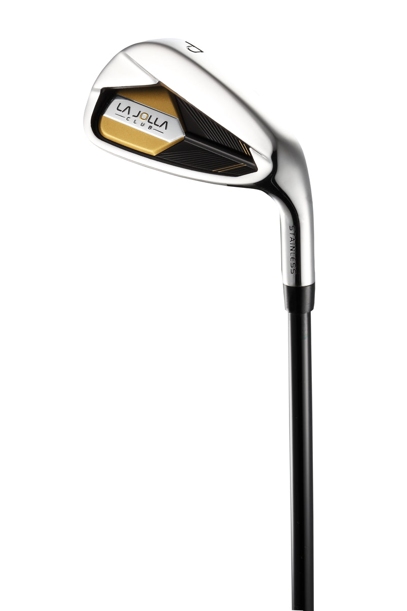 La Jolla Club Junior Golf Set – Lightweight Alloy Driver, Stainless Steel Irons & Zinc Putter | Includes Dual-Strap Stand Bag
