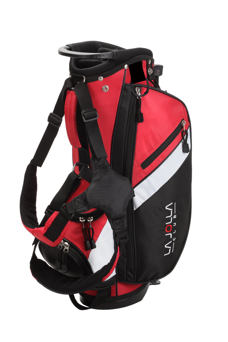 La Jolla Club Junior Golf Set – Lightweight Alloy Driver, Stainless Steel Irons & Zinc Putter | Includes Dual-Strap Stand Bag