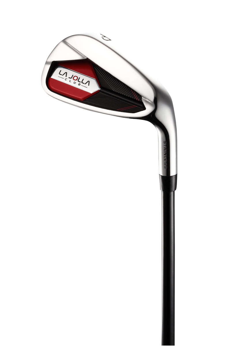La Jolla Club Junior Golf Set – Lightweight Alloy Driver, Stainless Steel Irons & Zinc Putter | Includes Dual-Strap Stand Bag