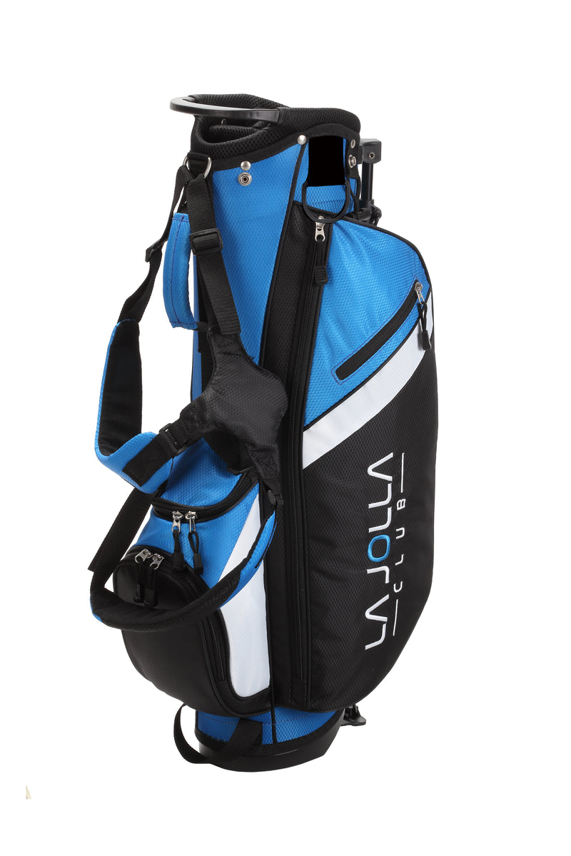 La Jolla Club Junior Golf Set – Lightweight Alloy Driver, Stainless Steel Irons & Zinc Putter | Includes Dual-Strap Stand Bag