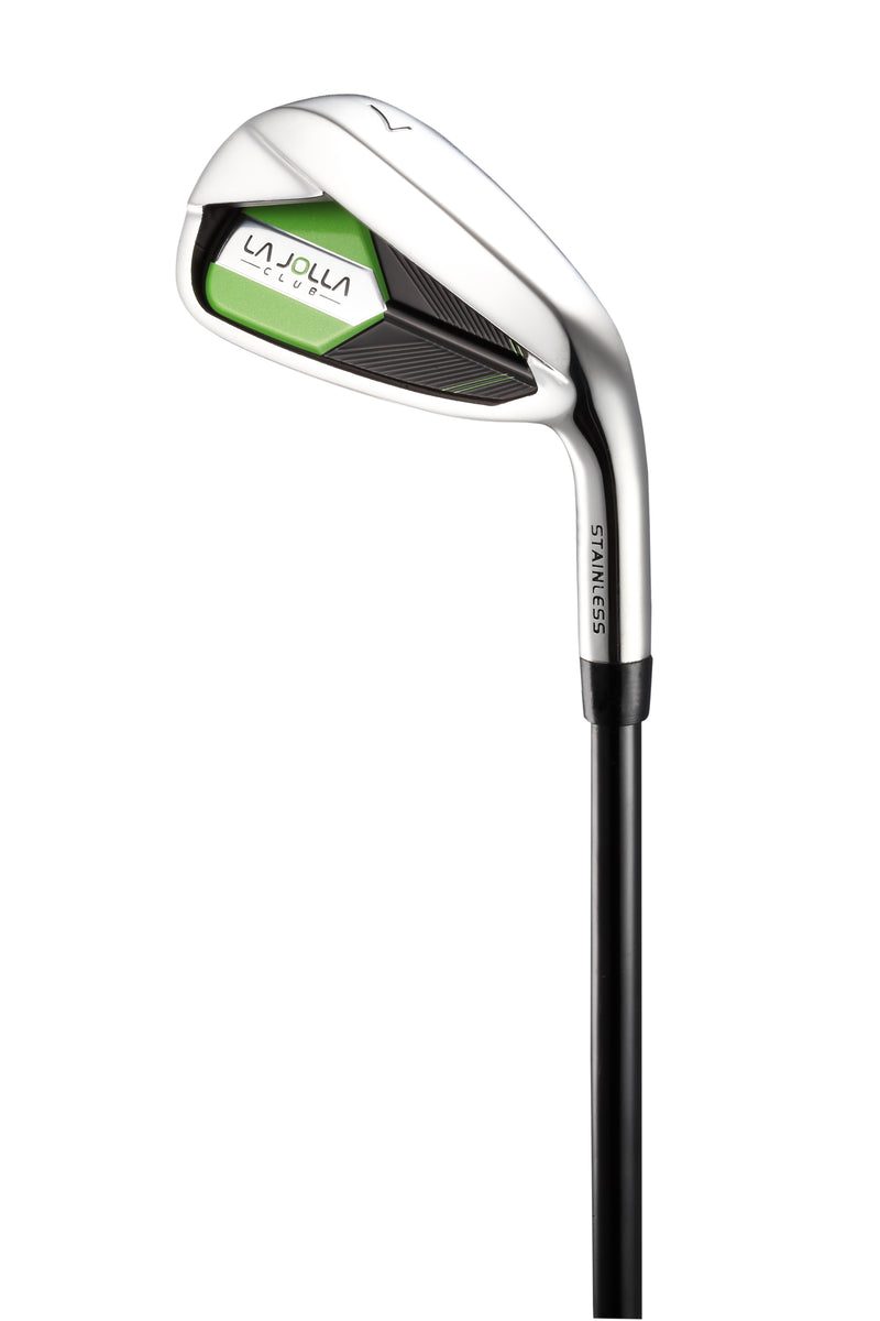 La Jolla Club Junior Golf Set – Lightweight Alloy Driver, Stainless Steel Irons & Zinc Putter | Includes Dual-Strap Stand Bag