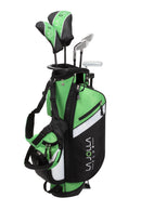 La Jolla Club Junior Golf Set – Lightweight Alloy Driver, Stainless Steel Irons & Zinc Putter | Includes Dual-Strap Stand Bag