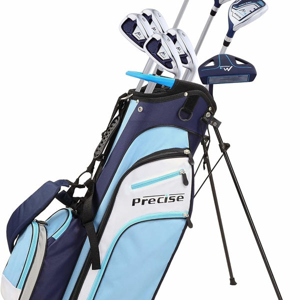 PRECISE M3 LADIES 14 PIECE GOLF CLUB SET, AVAILABLE IN PURPLE & BLUE,