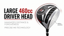 Precise M5 Golf Driver – Oversized 460cc Titanium Head for Maximum Distance & Forgiveness, Lightweight Graphite Shaft, High Launch Low Spin Design, Men’s Right & Left Hand Options