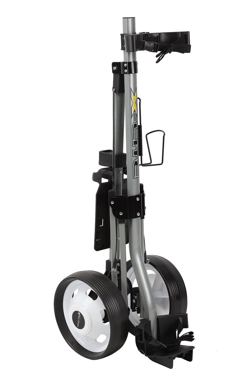 Folding 2 Wheel Push Pull Golf Club Cart Trolley Swivel w/Scoreboard  Lightweight