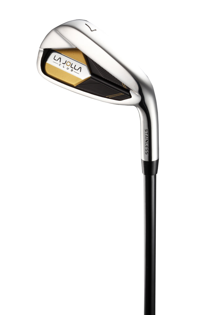 La Jolla Club Junior Golf Set – Lightweight Alloy Driver, Stainless Steel Irons & Zinc Putter | Includes Dual-Strap Stand Bag