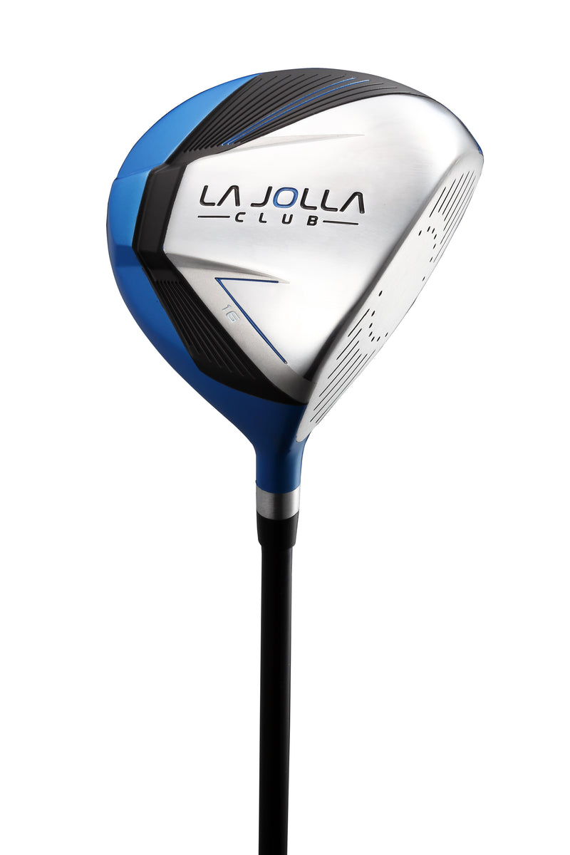 La Jolla Club Junior Golf Set – Lightweight Alloy Driver, Stainless Steel Irons & Zinc Putter | Includes Dual-Strap Stand Bag