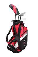 La Jolla Club Junior Golf Set – Lightweight Alloy Driver, Stainless Steel Irons & Zinc Putter | Includes Dual-Strap Stand Bag