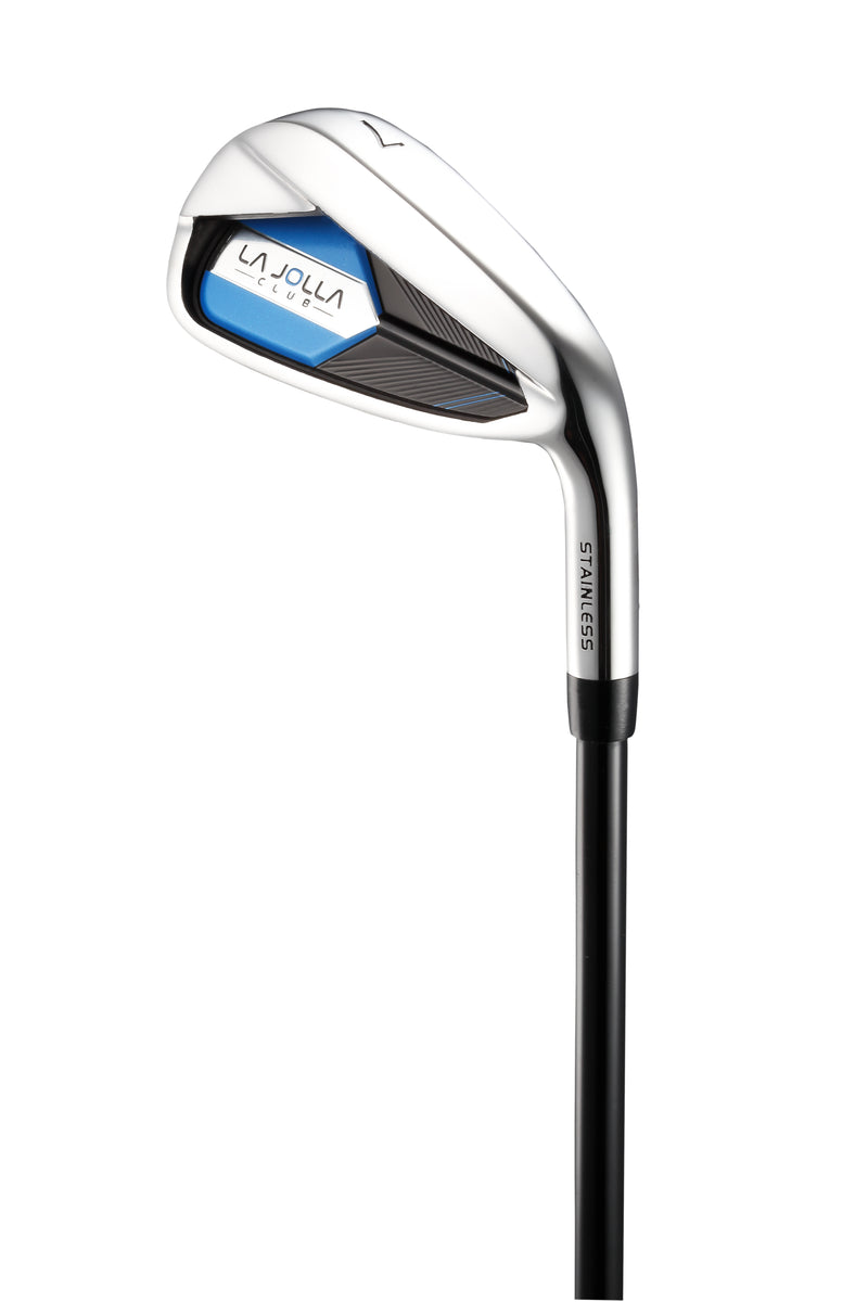 La Jolla Club Junior Golf Set – Lightweight Alloy Driver, Stainless Steel Irons & Zinc Putter | Includes Dual-Strap Stand Bag