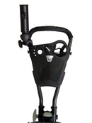 QWIK FOLD SWIVEL 3-WHEEL GOLF PUSH CART W/ UMBRELLA HOLDER (AVAILABLE IN FOUR COLORS)