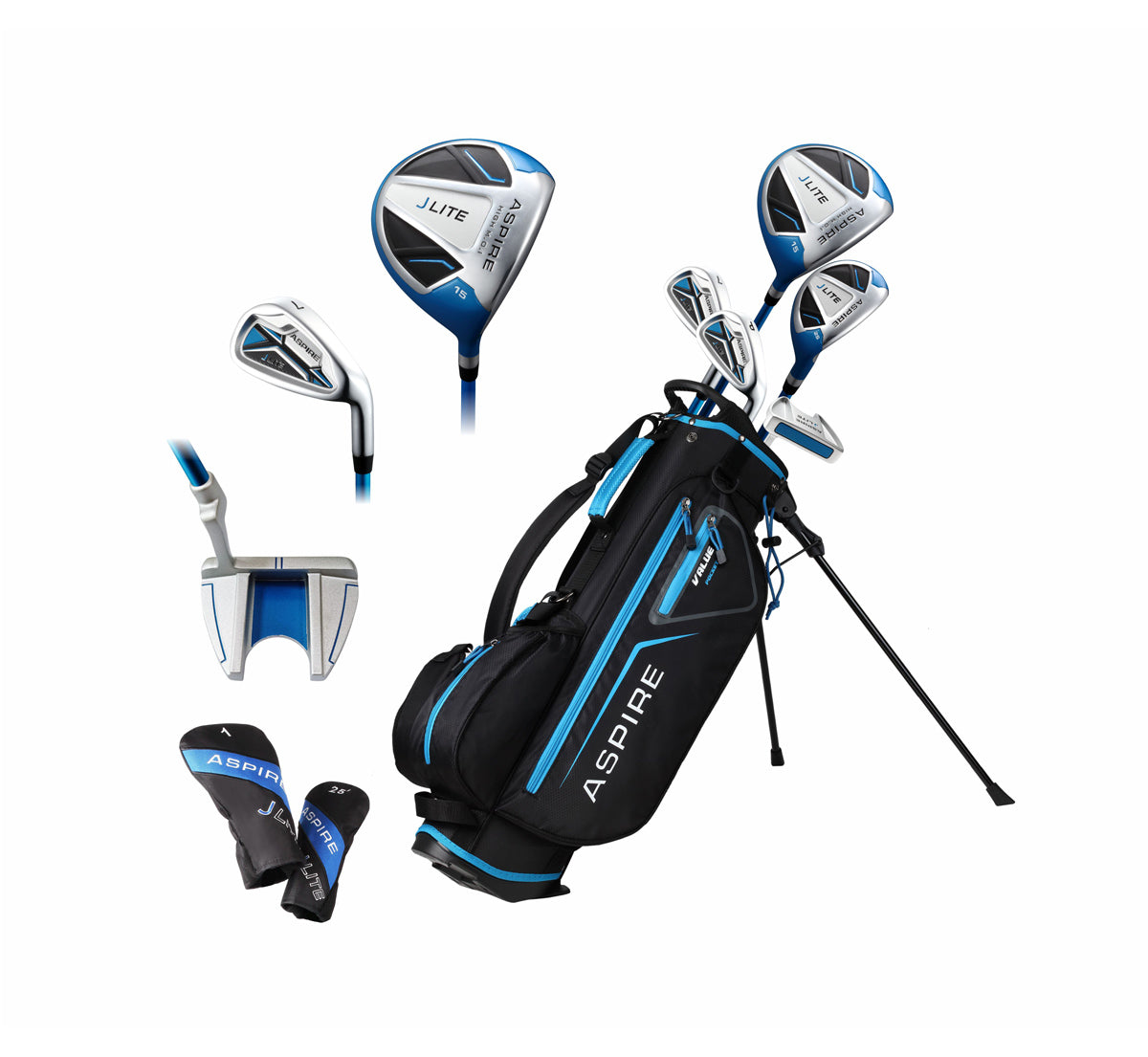ASPIRE JLITE JUNIOR RIGHT HAND GOLF CLUB SET, AVAILABLE IN MULTIPLE AG