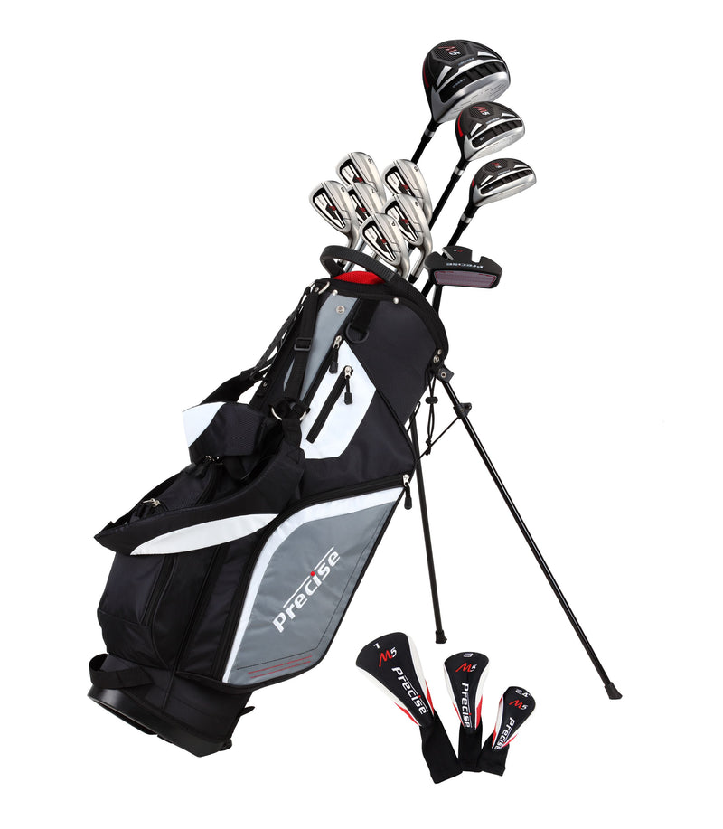 PRECISE M5 MEN'S 15 PIECE GOLF SET, AVAILABLE IN RIGHT & LEFT HAND, REGULAR & TALL