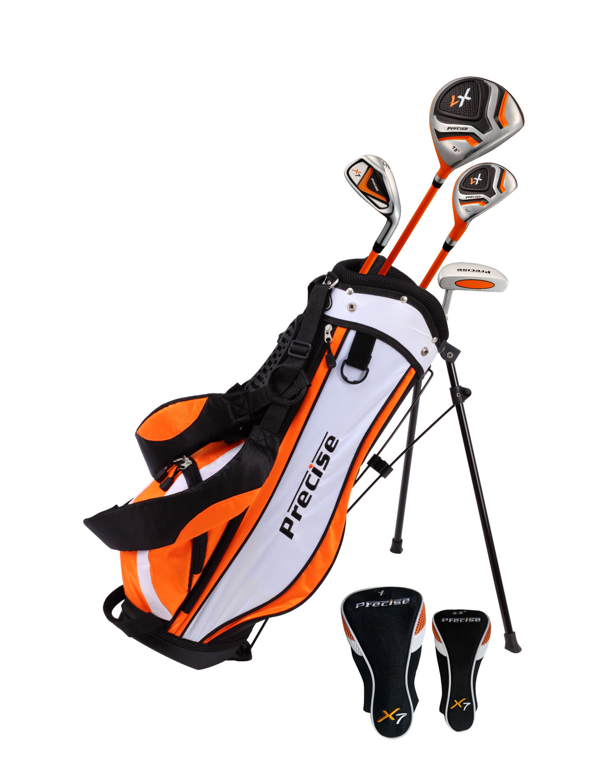 Precise X7 ジュニア ゴルフ 5本セット スタンドバッグ付き　右利き SET_78d542d9-2bf8-4788-9129-