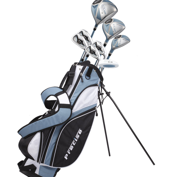 PRECISE NX460 LADIES RIGHT HAND 13 PIECE GOLF CLUB SET FOR BEGINNERS -